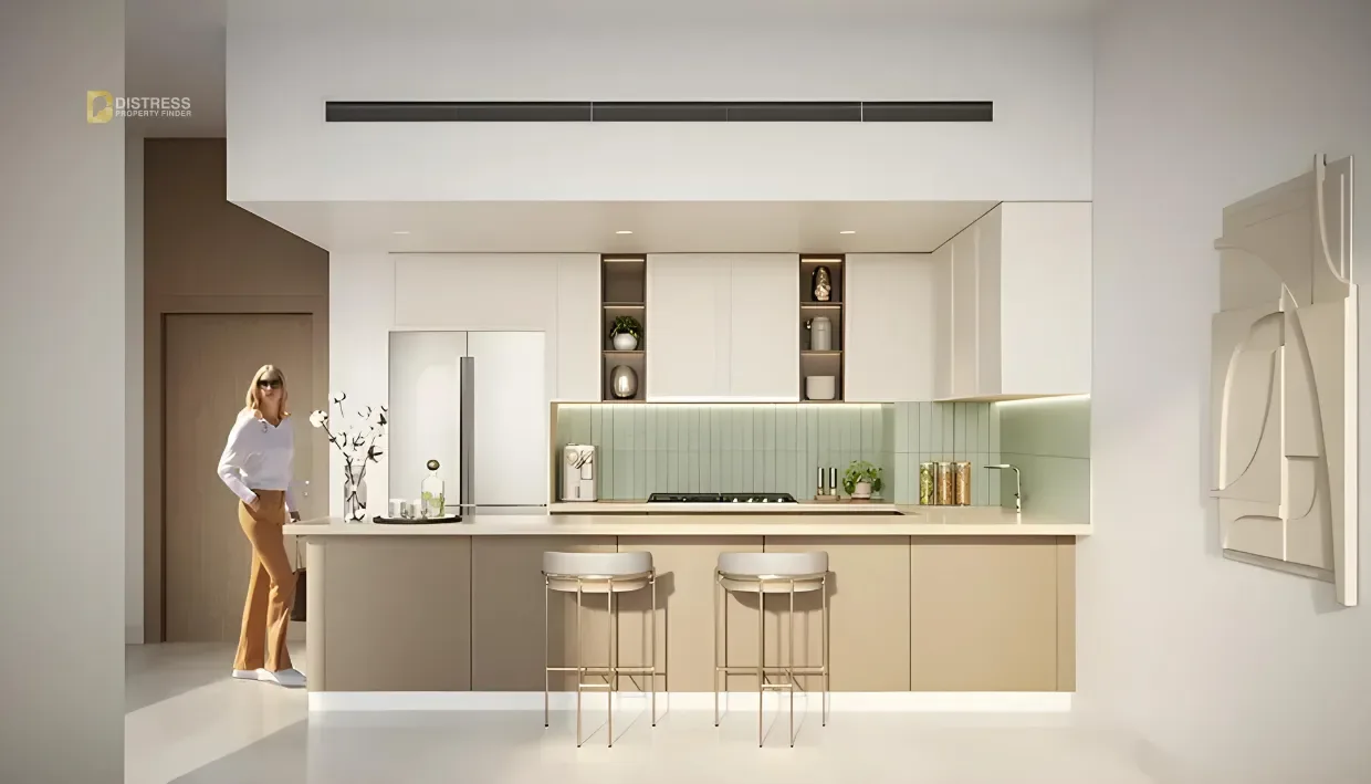 1-Bedroom Apartment Eleve Downtown Jebel Ali — By At Kitchen