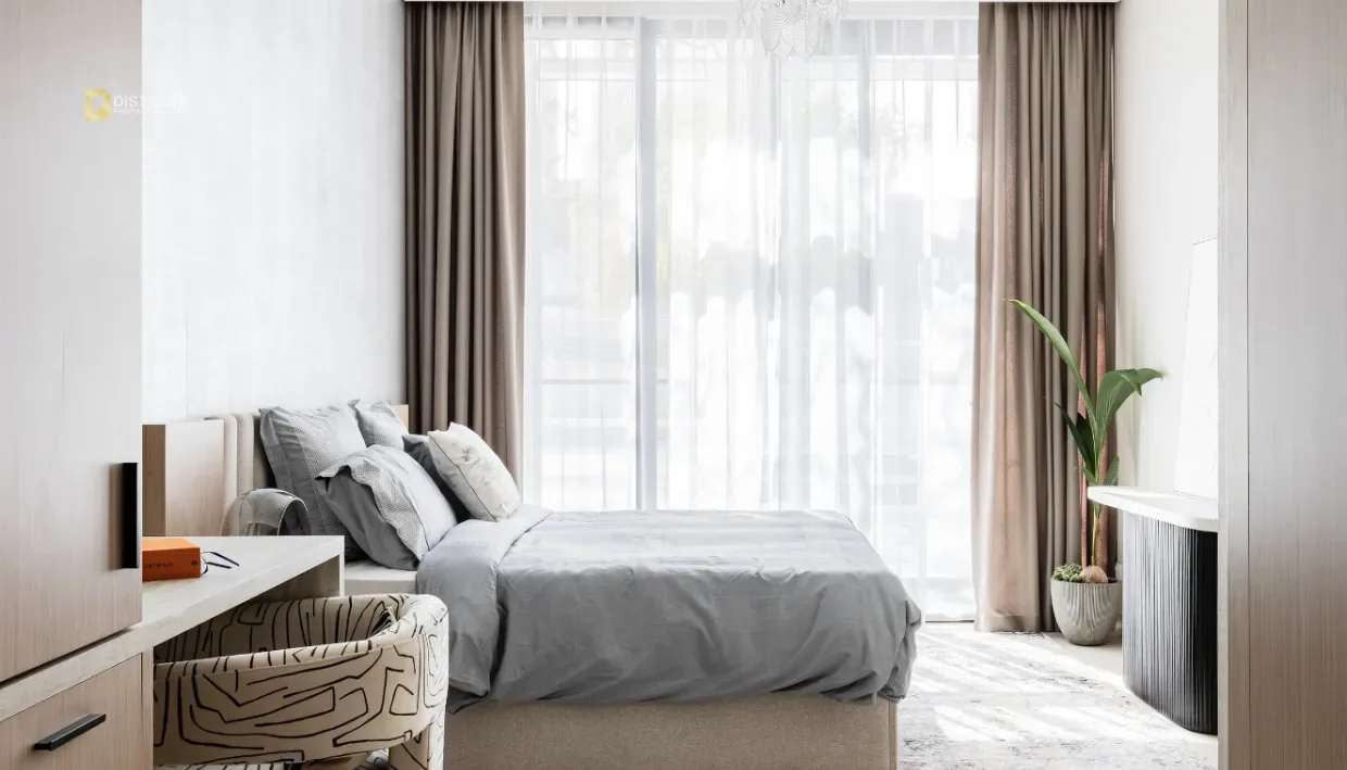 1-Bedroom Apartment Lum1nar Tower 3 Jumeirah Village Triangle — Lum1nar By Object Bedroom