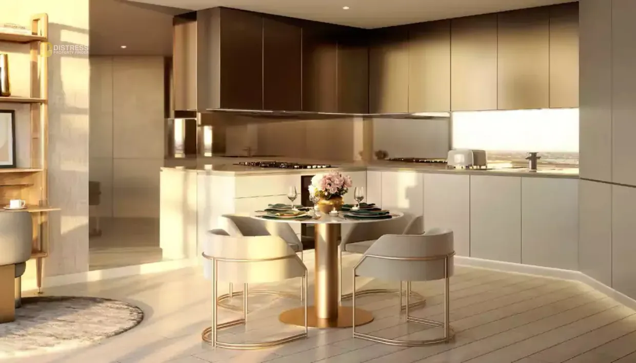 1-Bedroom Apartment Regalia by Deyaar Business Bay — Tower By At Dubai Dinning With Kitchen