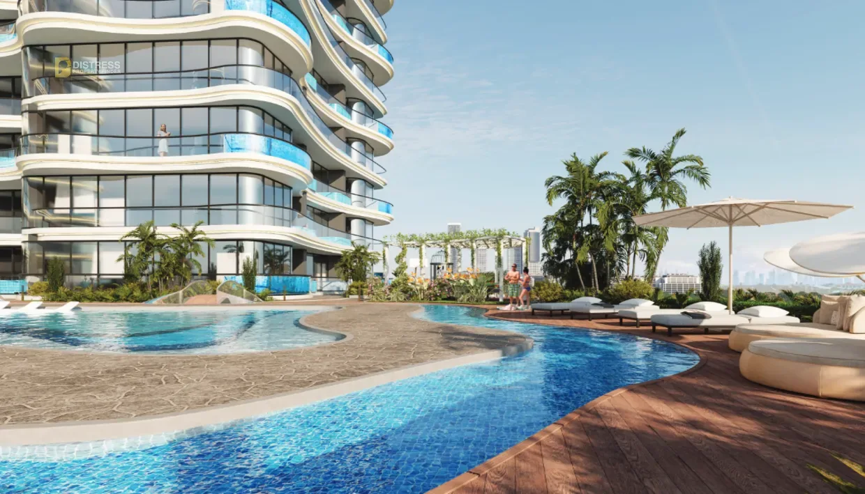 1-Bedroom Apartment Samana Barari Views Majan — At Swimming