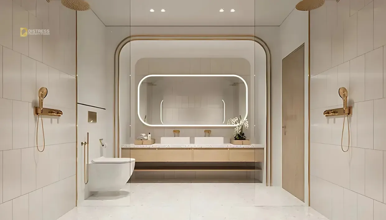 1-Bedroom Apartment Sensia Maritime City — By Beyond At Dubai Bathroom