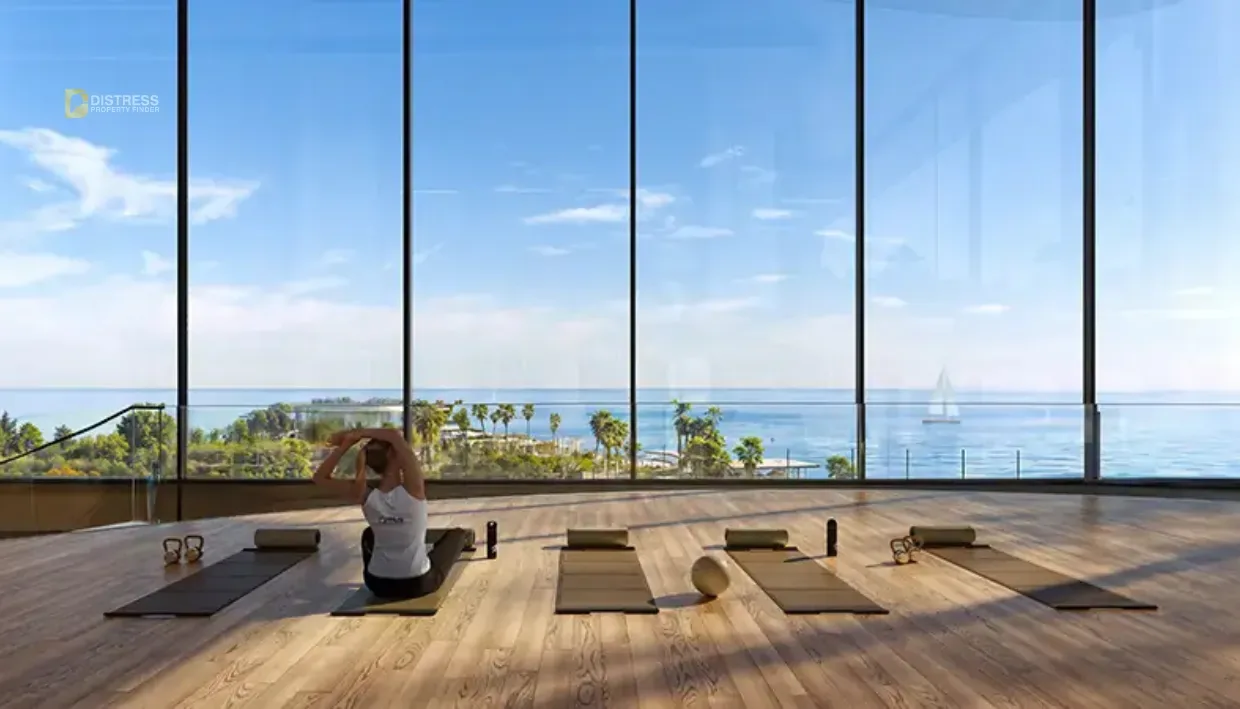 1-Bedroom Apartment Sensia Maritime City — By Beyond At Dubai Yoga Room