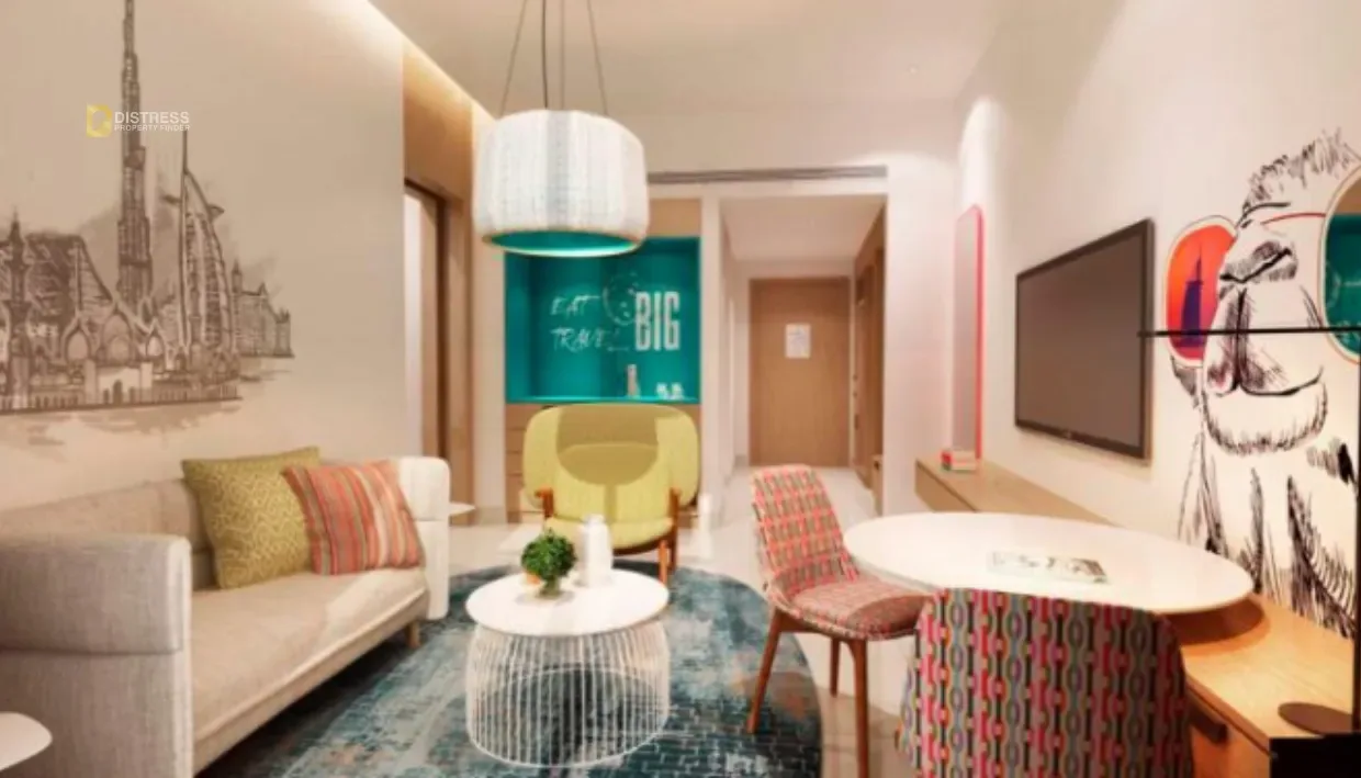 1-Bedroom Apartment Seven Palm Palm Jumeirah — Living Room