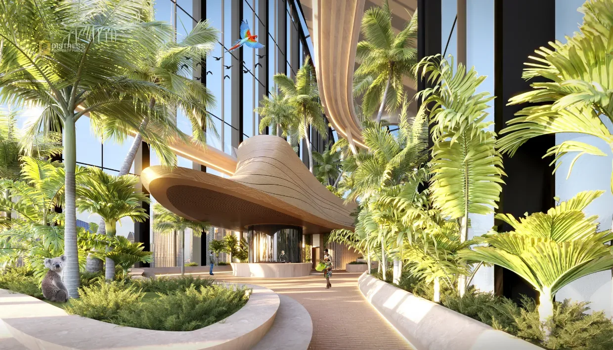 1-Bedroom Apartment Tiger Sky Tower Business Bay — At Dubai By Properties Entance