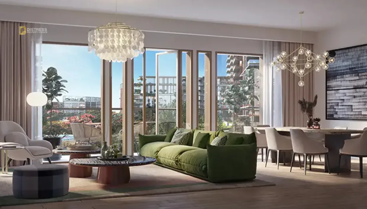 2-Bedroom Apartment Celadon City Walk — Central At By Meraas Living Area