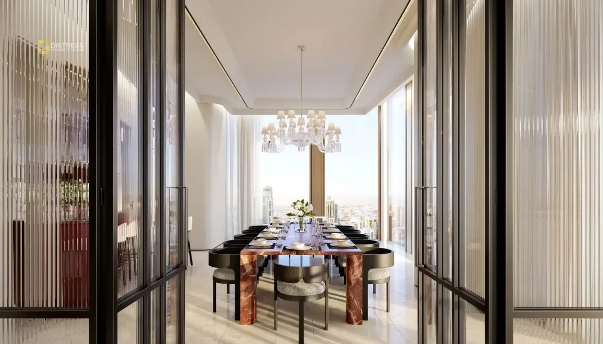 2-Bedroom Apartment Baccarat Residences Tower 1 Downtown Dubai — At Dinning