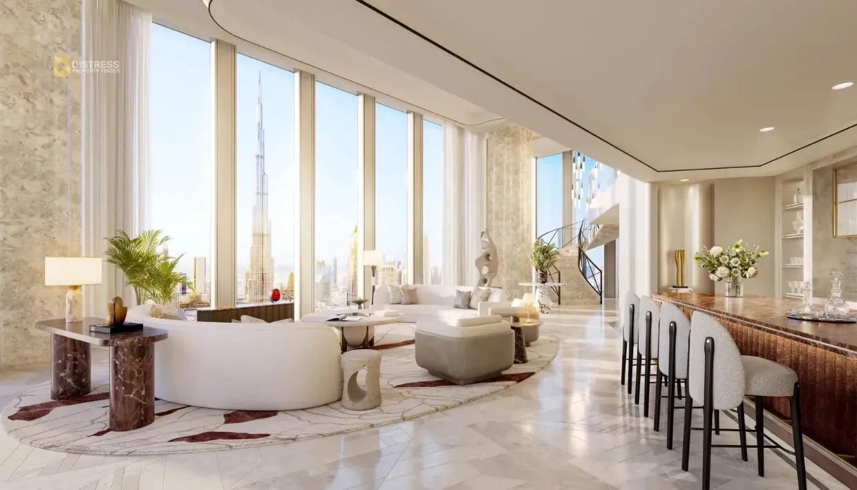 2-Bedroom Apartment Baccarat Residences Tower 1 Downtown Dubai — At Lounge