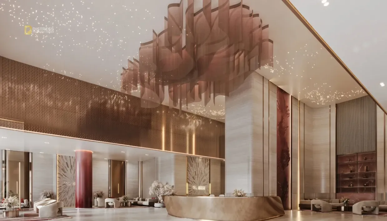 2-Bedroom Apartment Binghatti Skyblade Downtown Dubai — Downtown Dubai Lobby