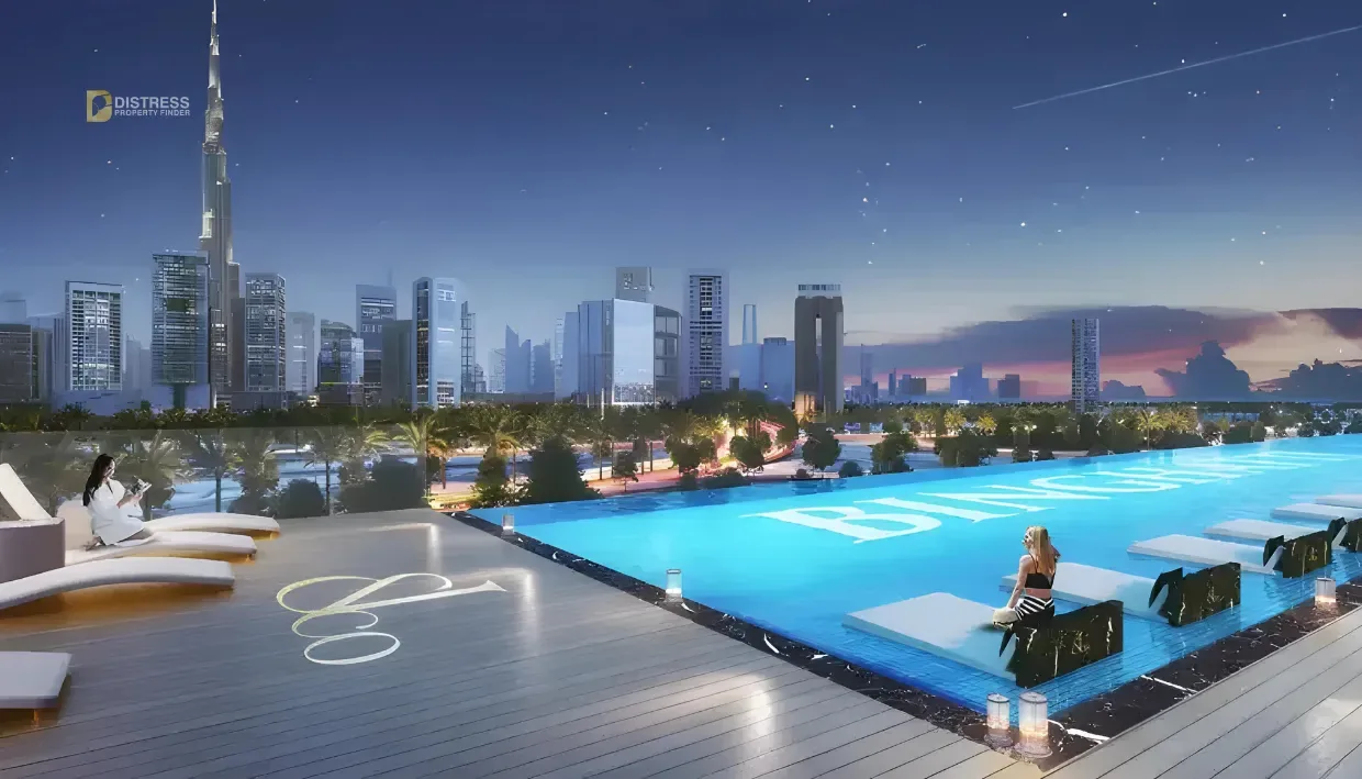 2-Bedroom Apartment Burj Binghatti Jacob & Co Residences Business Bay — Swimming Pool