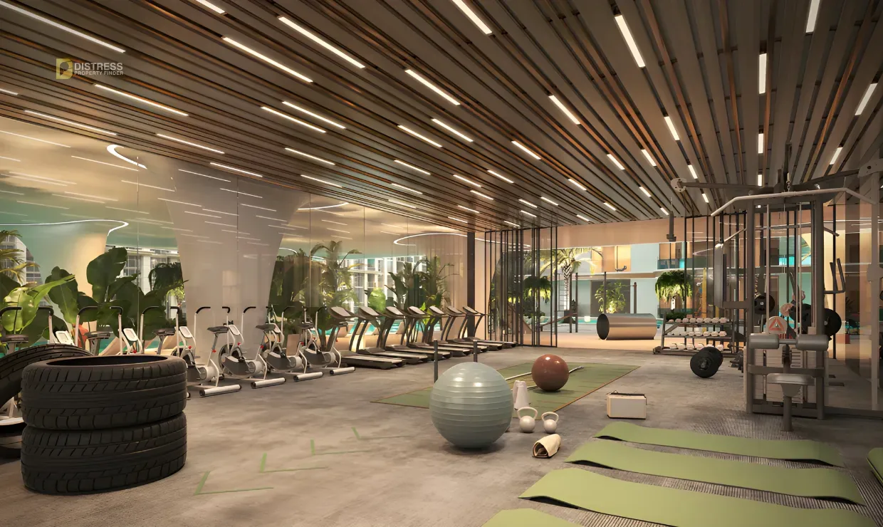 2-Bedroom Apartment Peace Lagoons Dubailand — Bedroom Apartment With Private Pool Balcony In