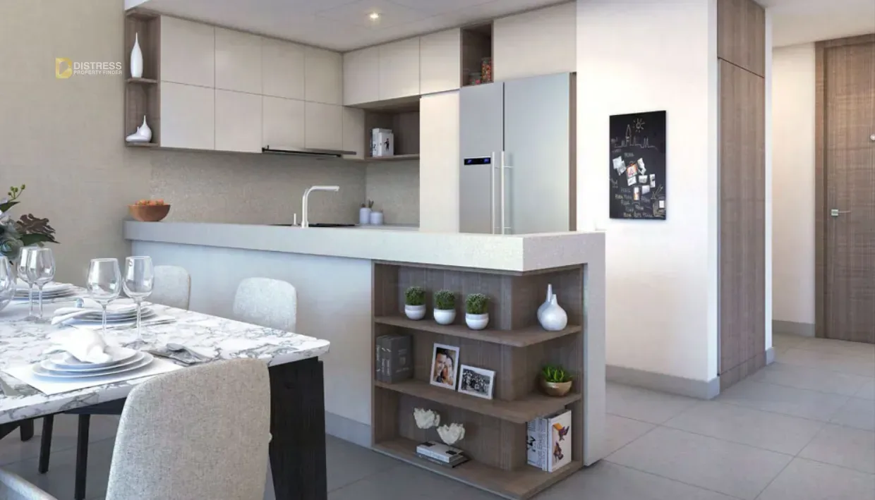 2-Bedroom Apartment Creek Gate Dubai Creek Harbour — Distress 3br Canal Kitchen