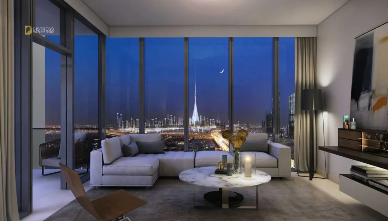 2-Bedroom Apartment Downtown Views II - Tower 3 Downtown Dubai — Tower Dubai Living Room