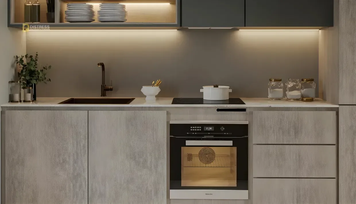 2-Bedroom Apartment Elevate by Prescott Arjan — At Real Estate Development Kitchen