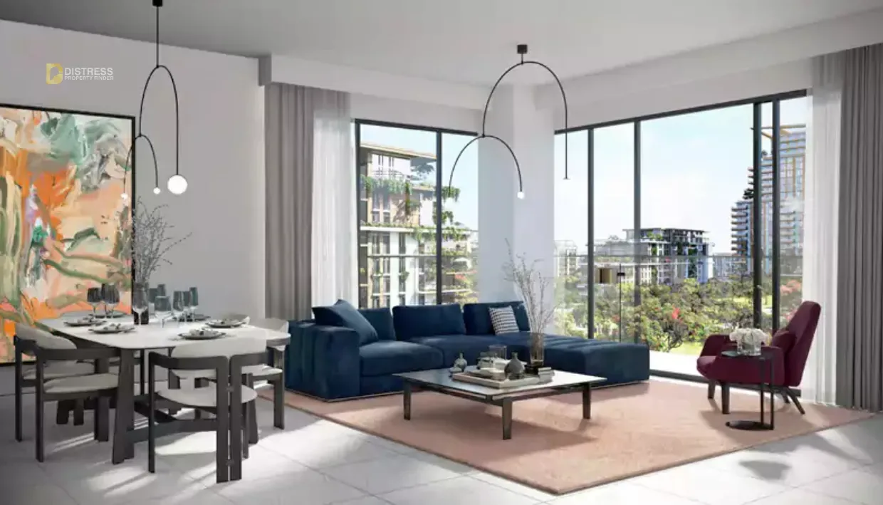 2-Bedroom Apartment Viridian City Walk — At Dubai By Meraas Living Rooms
