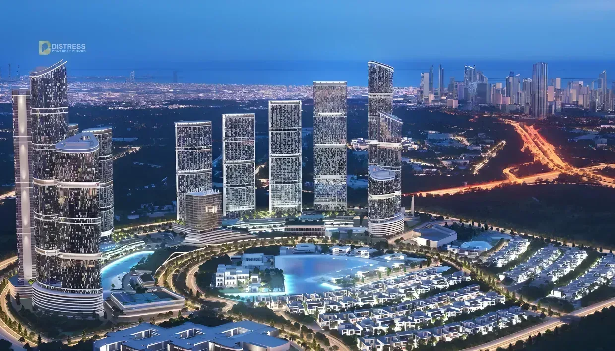 2-Bedroom Apartment 350 Riverside Crescent Sobha Hartland 2 — 1br Study Burj Khalifa Building