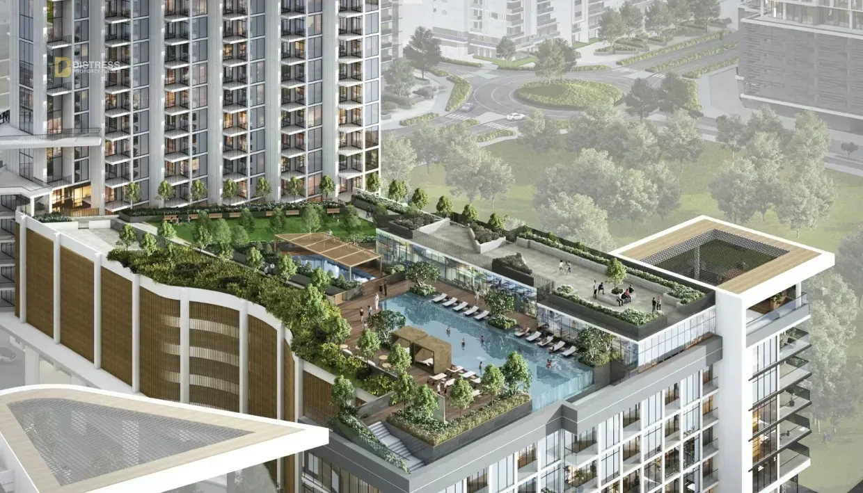 2-Bedroom Apartment Waves Opulence Sobha Hartland — Distress Deal Lagoon Facing 1br Apartment In