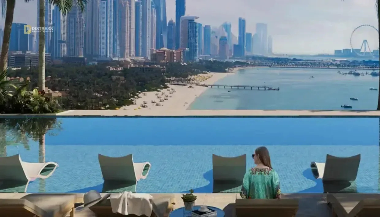 2-Bedroom Apartment Palm Beach Tower 2 Palm Jumeirah — Distress 3br Study Maid Dubai Pool