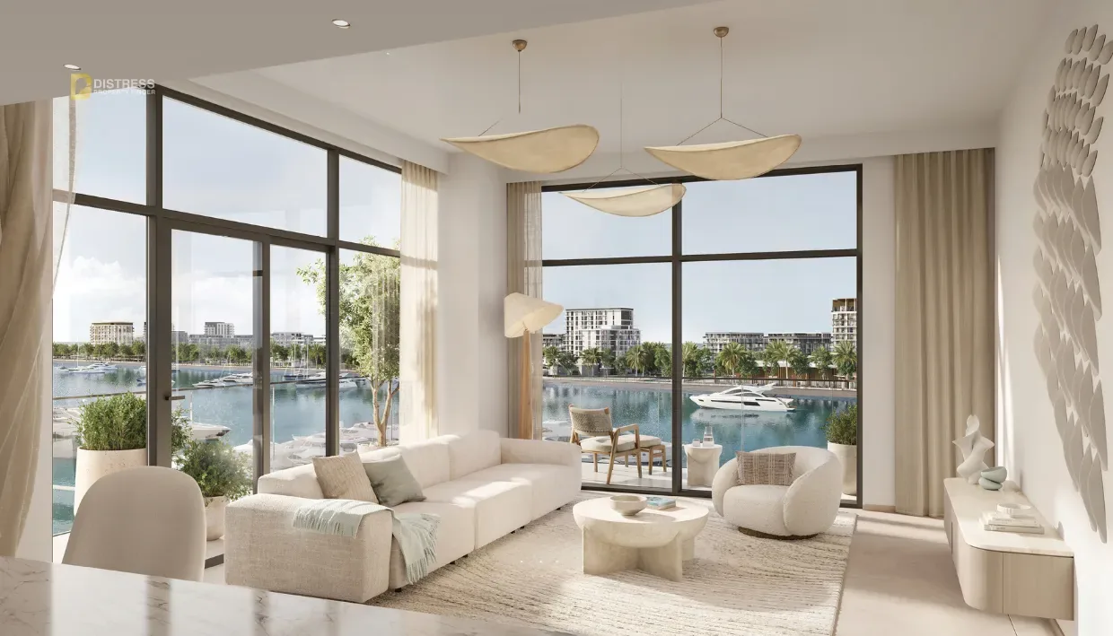 2-Bedroom Apartment Pier Point 2 Rashid Yachts & Marina — At By Emaar Properties Living Room