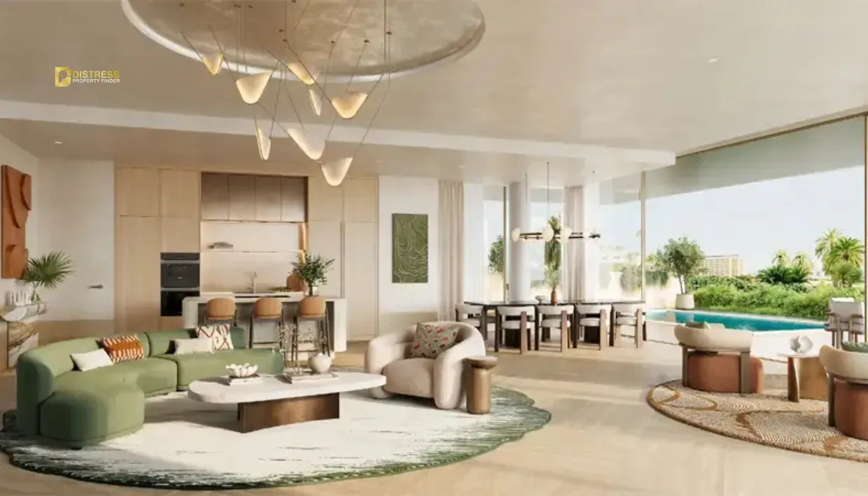 2-Bedroom Apartment Solaya La Mer — Jumeirah Dubai Meraas Living Room