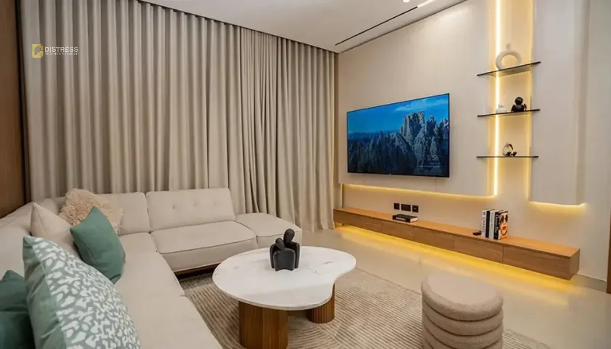 2-Bedroom Apartment Tulip Oasis Dubailand — Living Room