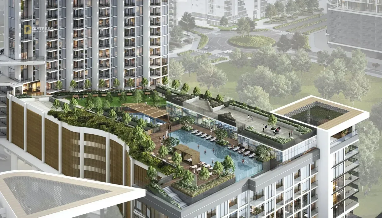 2-Bedroom Apartment Waves Opulence Sobha Hartland — Distress Deal Lagoon Facing 1br Apartment In