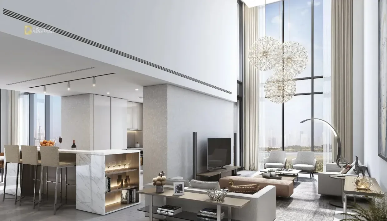 2-Bedroom Apartment Waves Opulence Sobha Hartland — Distress Deal Lagoon Facing 1br Apartment In