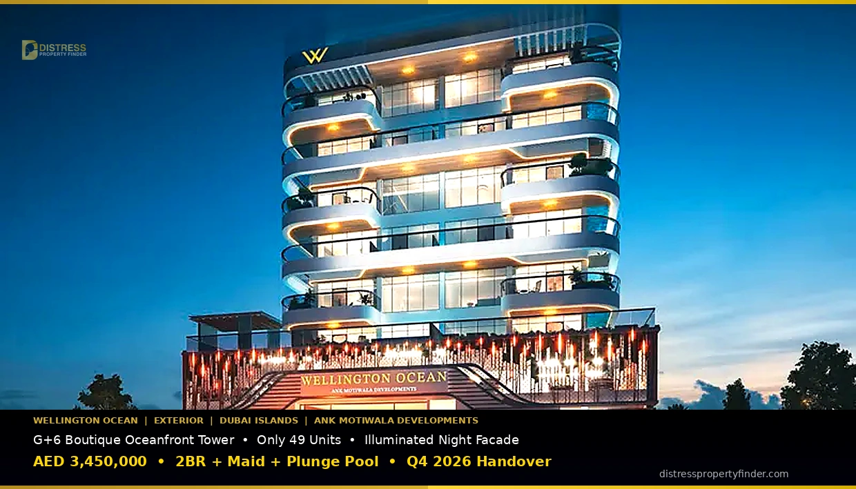 Distress Deal 2BR + Maid Room + Private Plunge Pool in Wellington Ocean, Dubai Islands