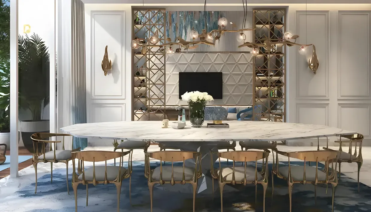 2-Bedroom Apartment Chic Tower Business Bay — At Dubai By Damac Properties Dinning