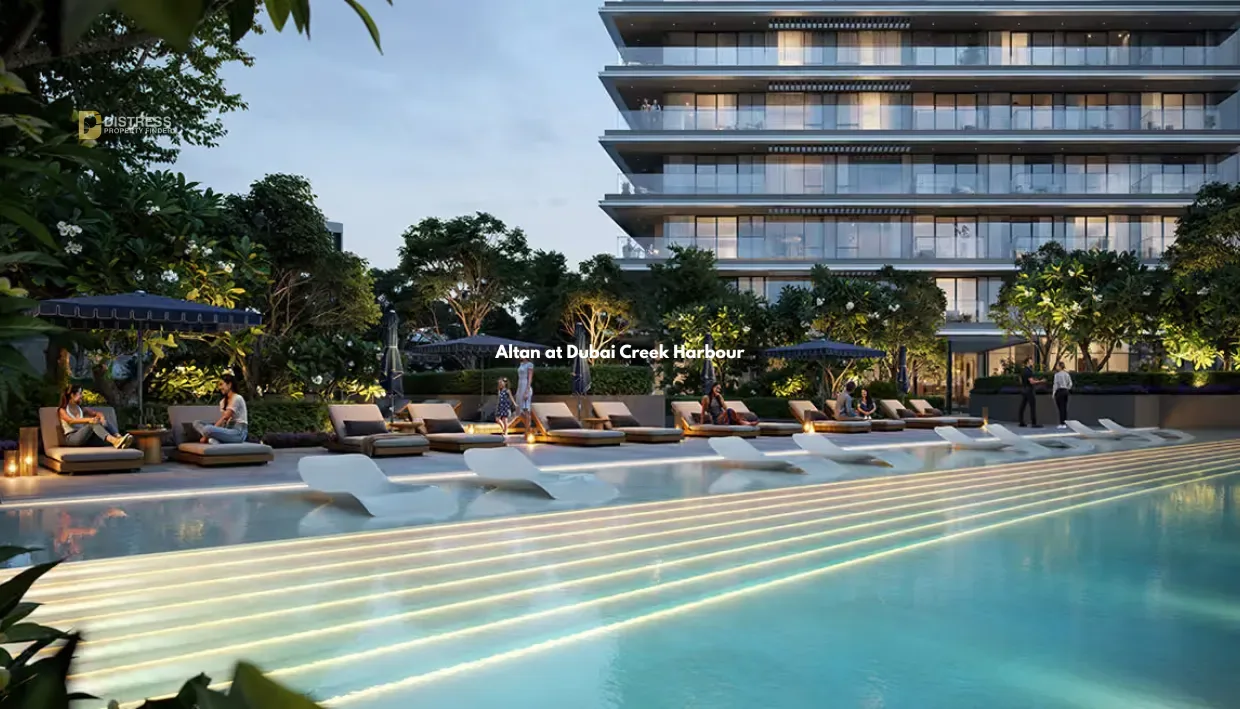 2-Bedroom Apartment Altan Dubai Creek Harbour — Dubai Swimming Pool