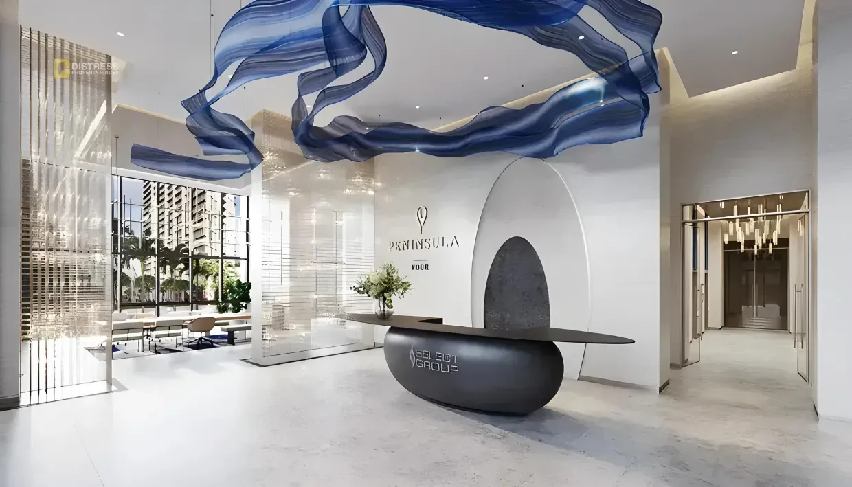 2-Bedroom Apartment Peninsula Four Business Bay — At Dubai Select Group Lobby