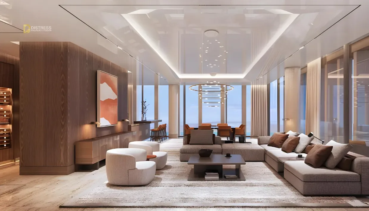 2-Bedroom Apartment The Ritz-Carlton Residences Dubai Creekside Al Jaddaf — The Residences Living Area