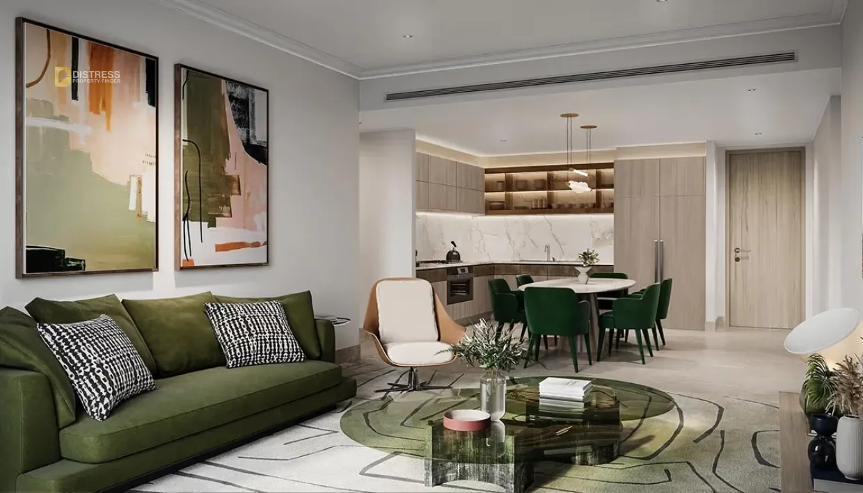 2-Bedroom Apartment St. Regis Residences Financial Centre Road Downtown Dubai — Tower Dubai By Emaar Living Area