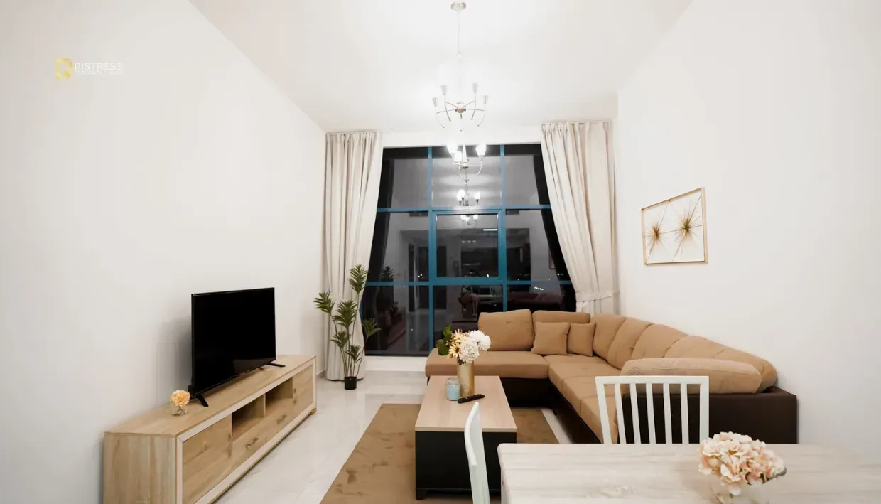 2-Bedroom Apartment Sydney Tower Jumeirah Village Circle — Living Room