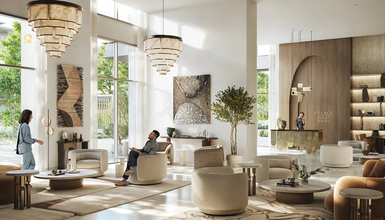 3-Bedroom Apartment Palace Residences Dubai Hills Estate — North Creek Harbour Lobby