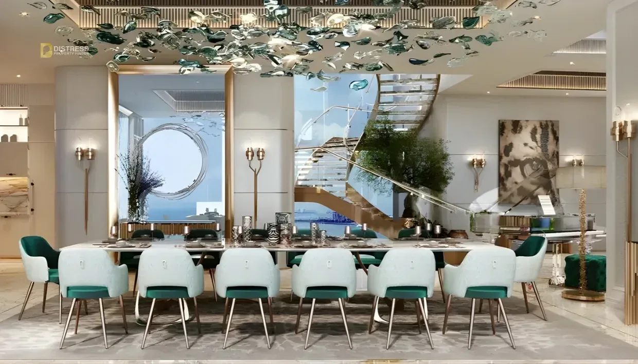 3-Bedroom Apartment DAMAC Bay Tower A Dubai Harbour — By Cavalli Dinning Area