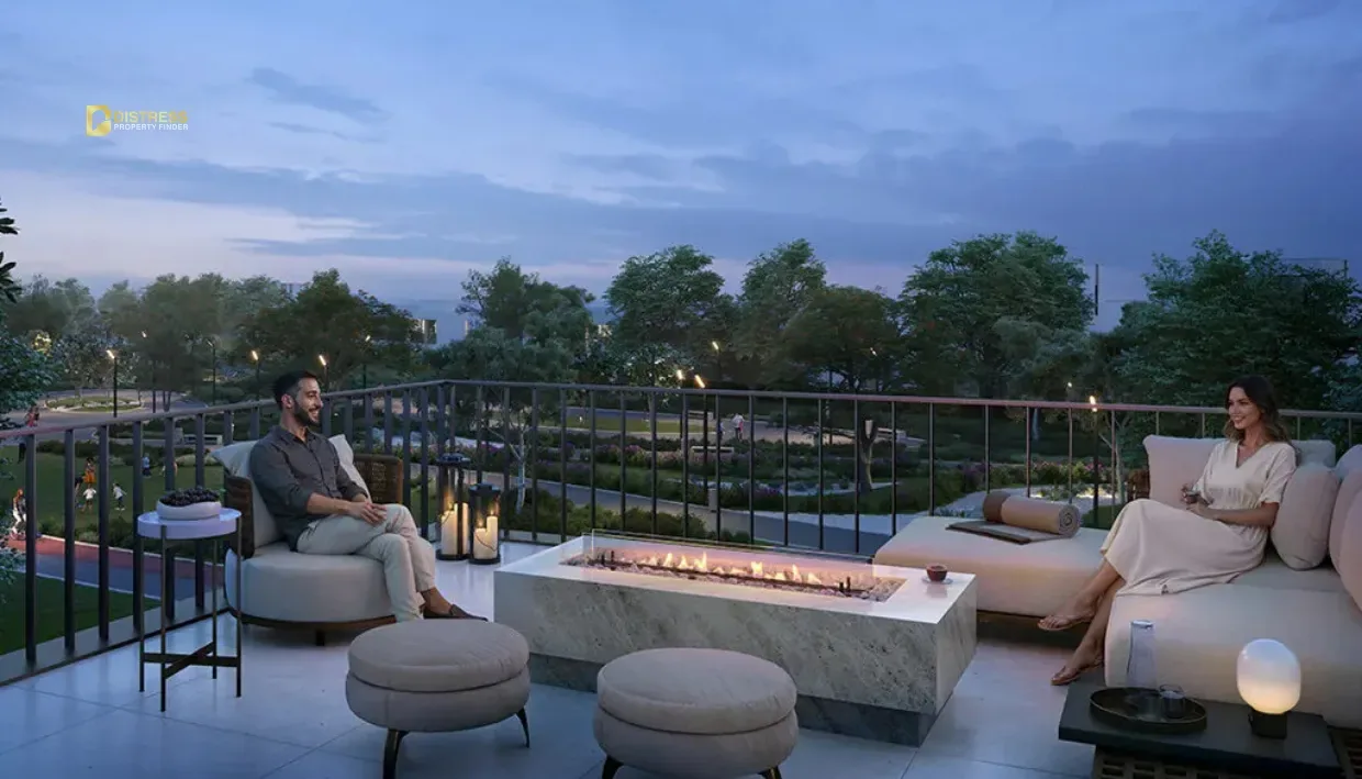 3-Bedroom Townhouse Grand Polo Club and Resort Dubailand. Balcony View. 3-Bedroom Townhouse Grand Polo Club and Resort Dubailand — Balcony View
