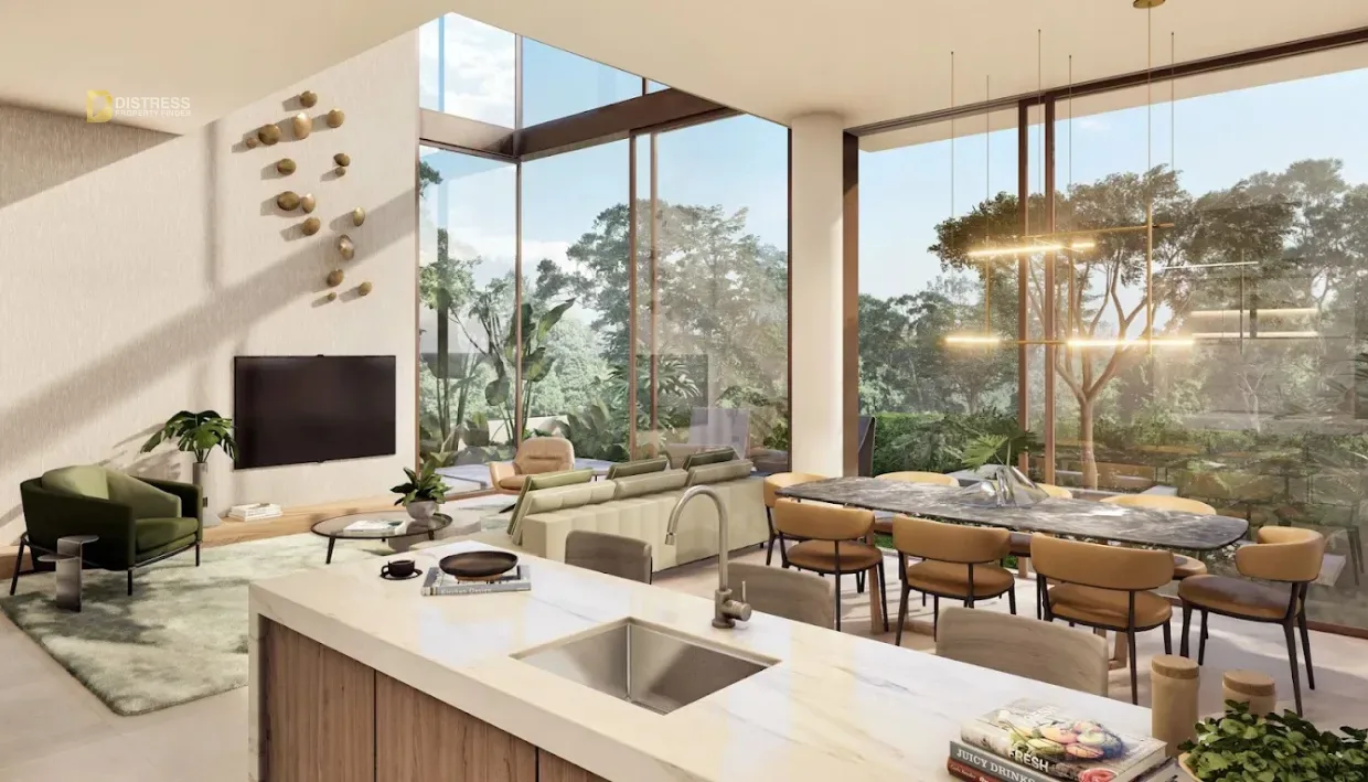 3-Bedroom Townhouse Nad Al Sheba Gardens Nad Al Sheba — Standalone Villa Dubai Be Dinning With Kitchen