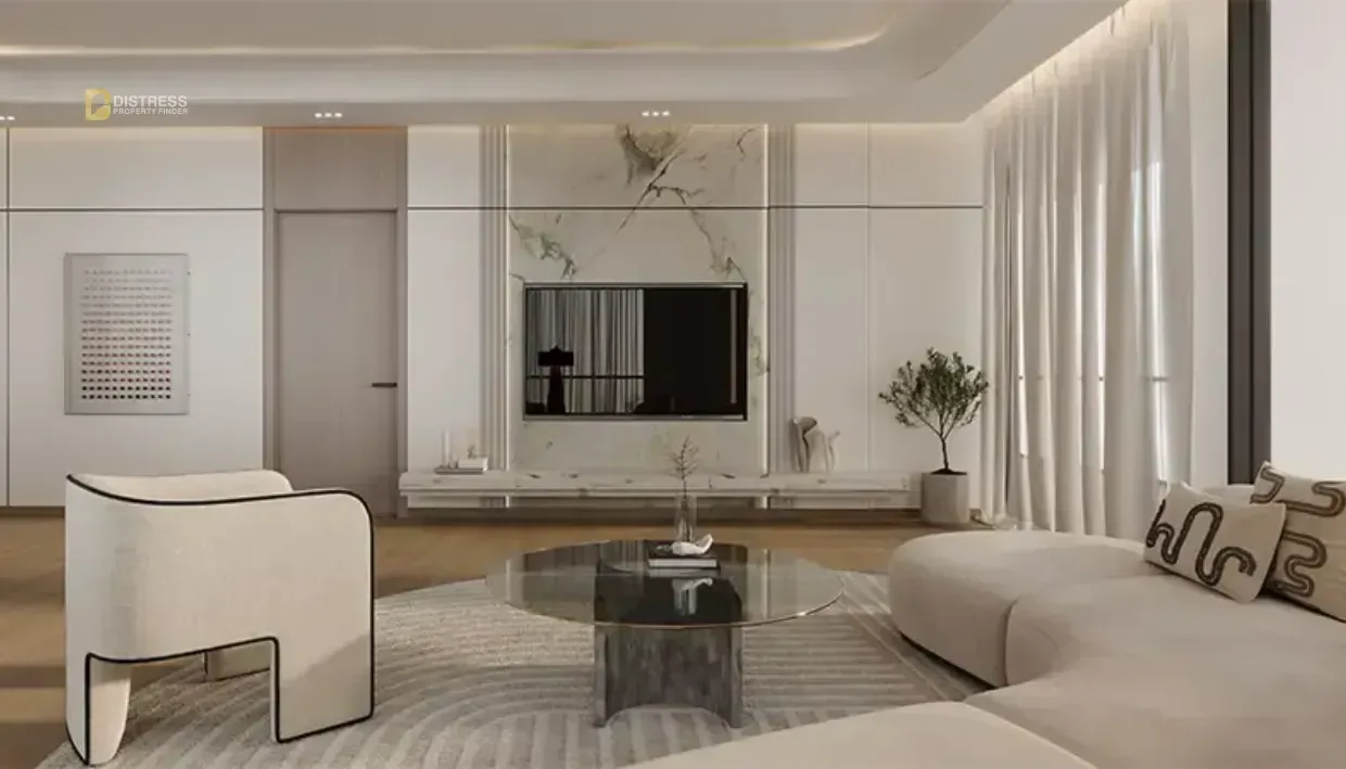 3-Bedroom Apartment Binghatti Skyrise Business Bay — Lounge