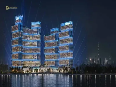 3BR in Chelsea Residences Tower B, Dubai Maritime City at AED 4,450,000 - 17.1% Below OP, Corner Unit, Sea View, Termination Pending