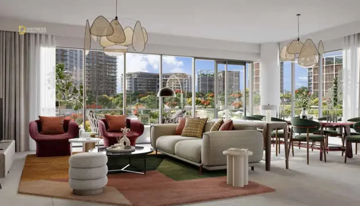 3-Bedroom Apartment Erin City Walk — At Dubai By Meraas Living Room