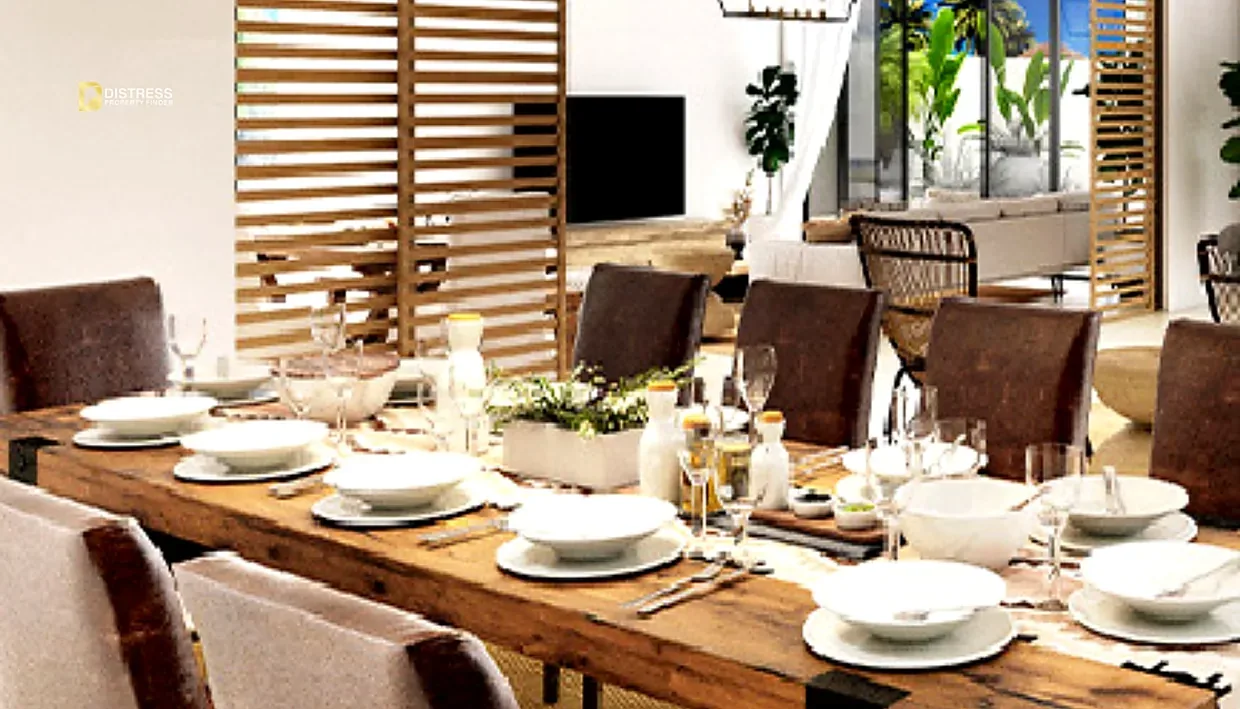 3-Bedroom Townhouse Costa Brava DAMAC Lagoons — Dining