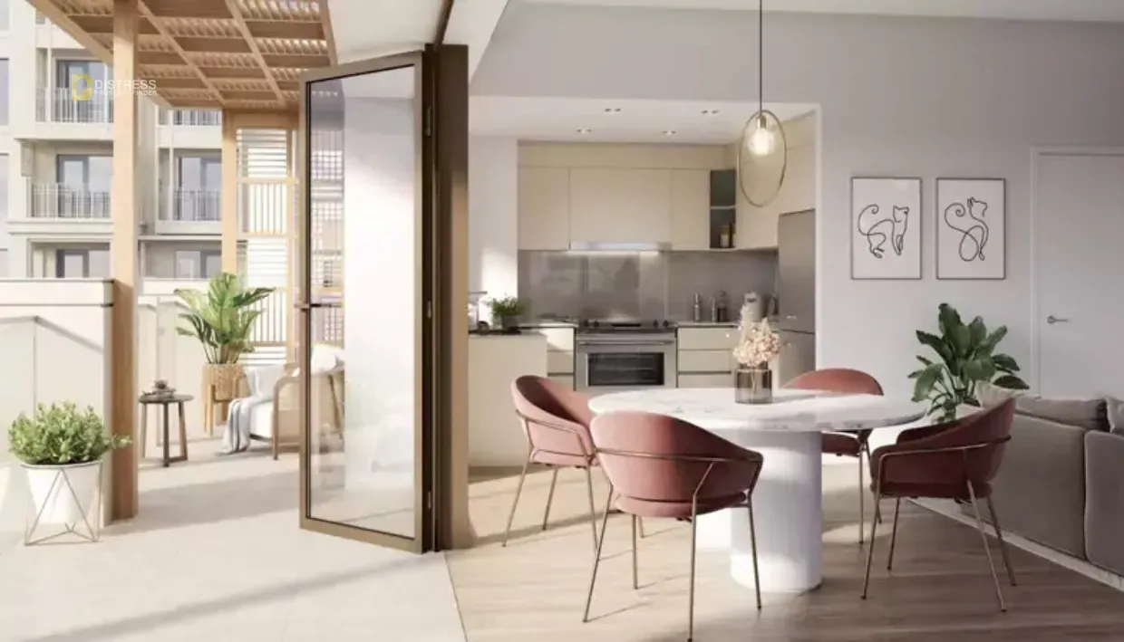 3-Bedroom Apartment Grove at Creek Beach Building 5 Dubai Creek Harbour — At Kitchen
