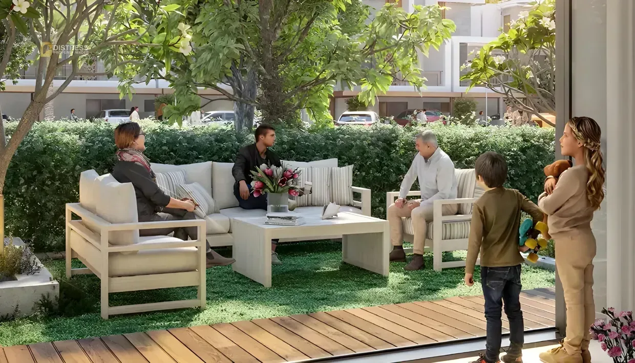 4-Bedroom Townhouse Violet 3 Damac Hills 2 — 4br Super Distress Open Seating