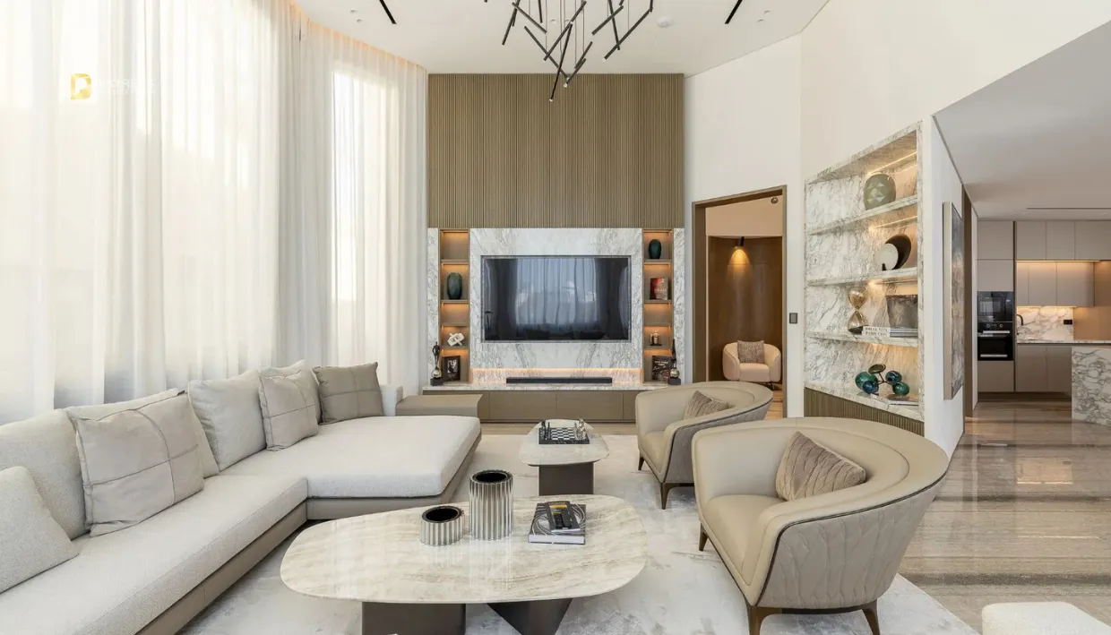 Garden Home Villa at Frond C, Palm Jumeirah - living room
