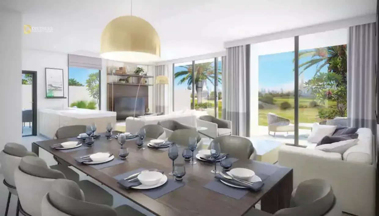 4-Bedroom Villa Club Villas Dubai Hills Estate — Park Facing Villa Estate Dinning Area