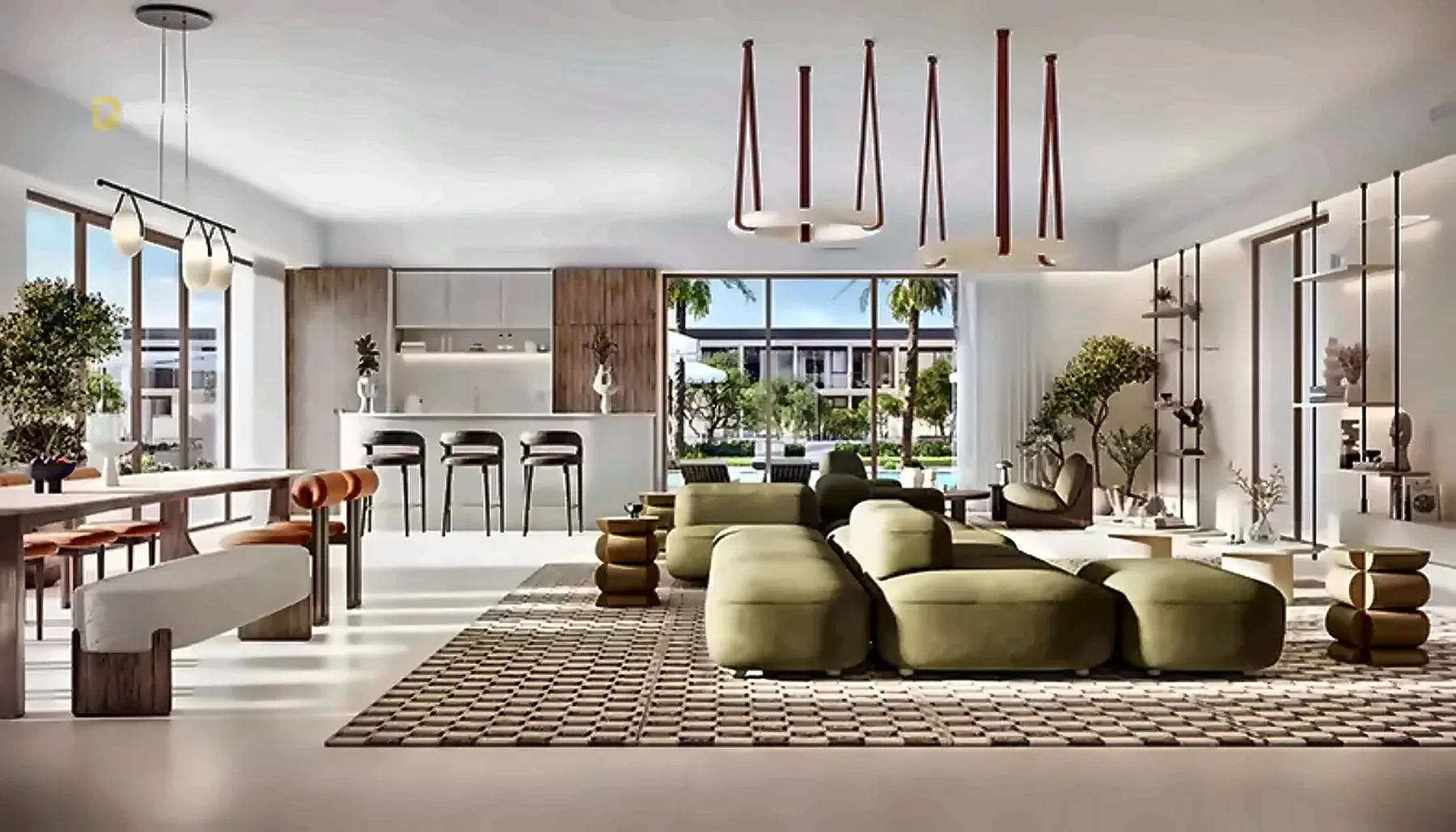 Studio Apartment Franck Muller Yachting Dubai Maritime City — Aeternitas Living Area