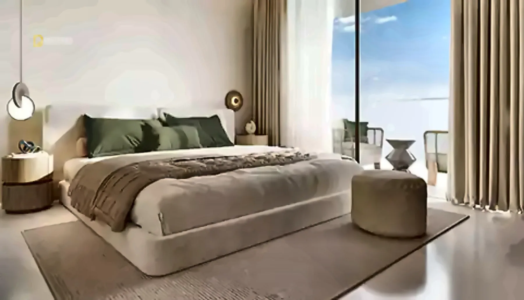 Studio Apartment Franck Muller Yachting Dubai Maritime City — Aeternitas Master Bedroom