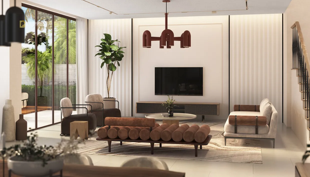 DAMAC Lagoons Marbella at Dubailand - dinning area living area