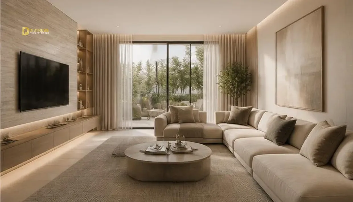 4-Bedroom Townhouse Imtiaz Townhouse Jumeirah Village Circle — Living Room