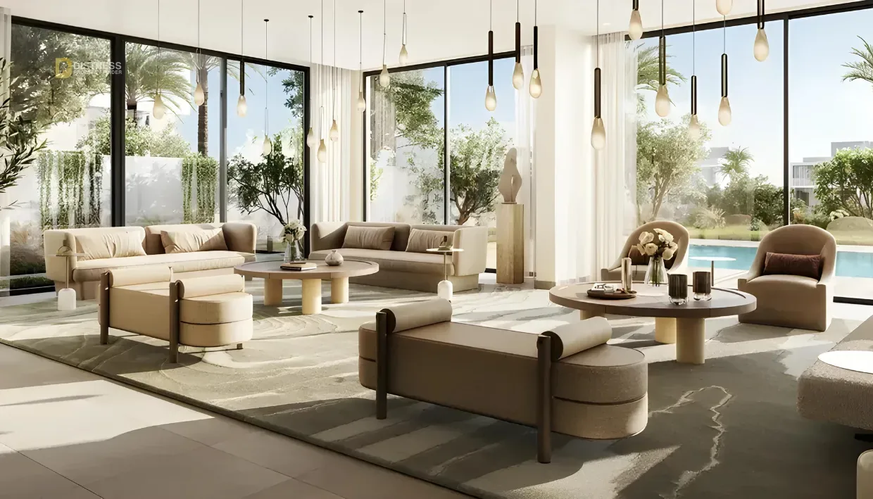 4-Bedroom Villa Farm Gardens 2 The Valley — At Dubai By Emaar Properties Living Room